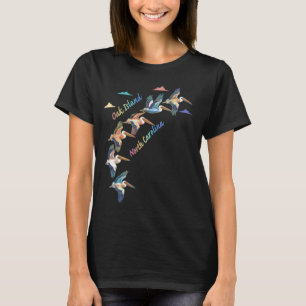Oak Island North Carolina Colourful Tie-Dye Pelica T-Shirt