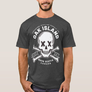 Oak Island Skull Never Quit Templar Treasure T-Shirt