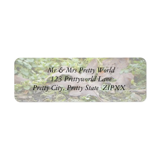 Oak Leaf and Chickweed Return Address Label