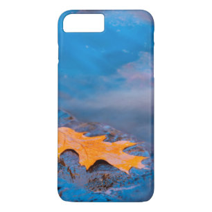 Oak leaf on rock in Rosseau River iPhone 8 Plus/7 Plus Case