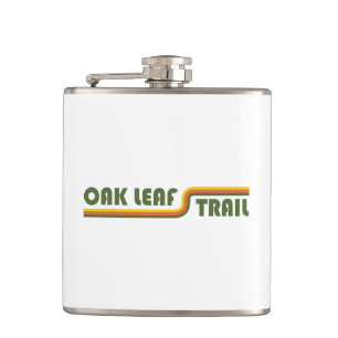 Oak Leaf Trail Wisconsin Hip Flask
