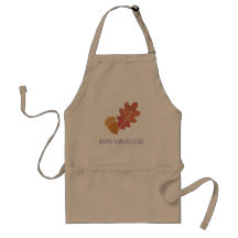 Oak Leaves & Acorns Design in Purple and Orange