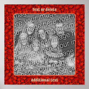 Oak Leaves Nature Art Frame Create Your Own Photo  Poster