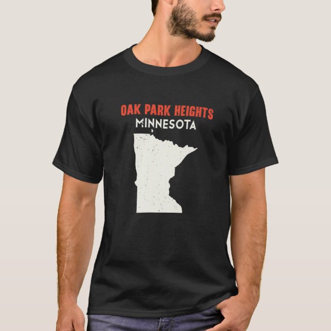Oak Park Heights Minnesota USA State America Trave T-Shirt (Front)