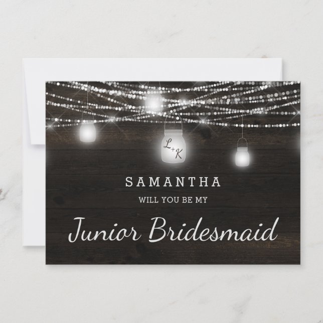 Oak Ridge Rustic Be My Junior Bridesmaid Proposal (Front)