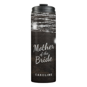 Oak Ridge Rustic Dark Wood Mother of the Bride Thermal Tumbler