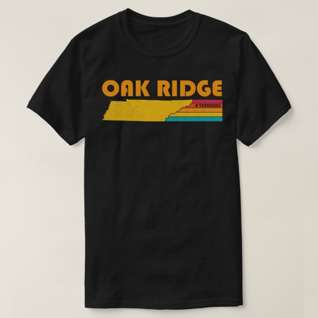 Oak Ridge Tennessee Vintage Distressed Souvenir T-Shirt (Design Front)