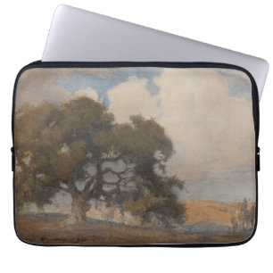 Oak Tree (1910) – Majestic Vintage Watercolor Laptop Sleeve