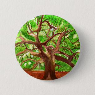 Oak Tree 6 Cm Round Badge