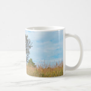 Oak Tree and Tall Grass Prairie Coffee Mug
