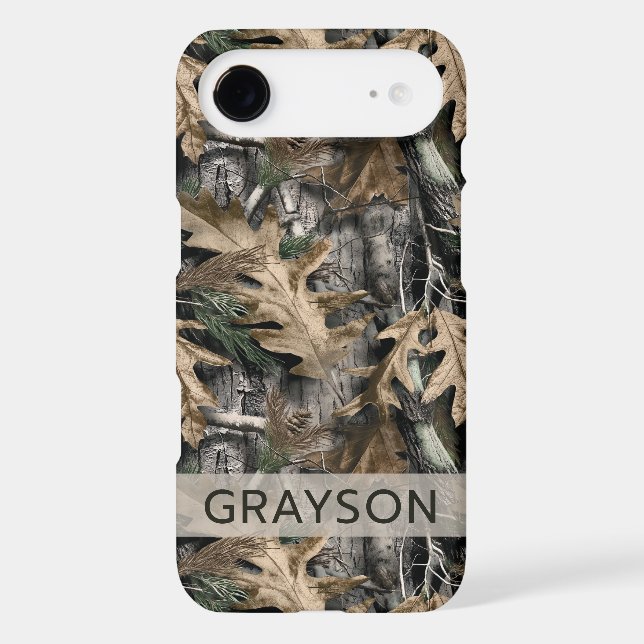Oak Tree Camouflage Personalised Case-Mate iPhone (Back)