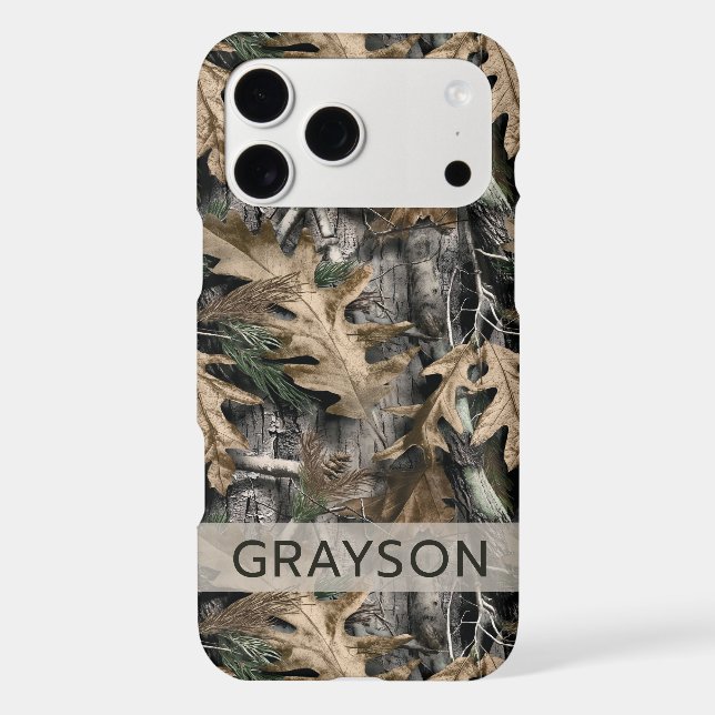 Oak Tree Camouflage Personalised Case-Mate iPhone (Back)