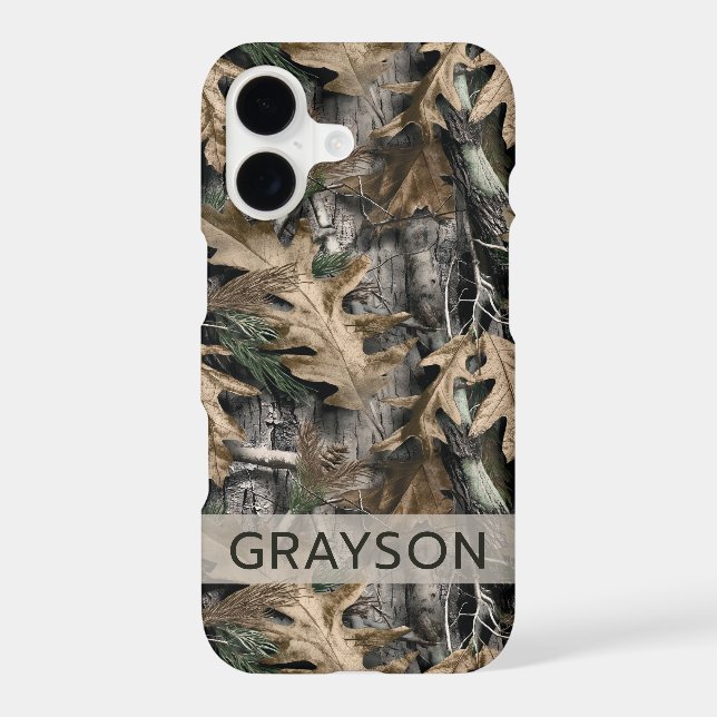 Oak Tree Camouflage Personalised Case-Mate iPhone (Back)