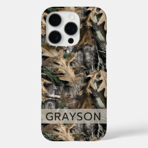 Oak Tree Camouflage Personalised Case-Mate iPhone 16 Pro Case