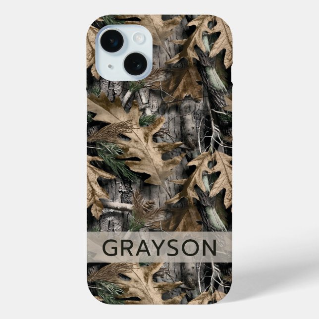 Oak Tree Camouflage Personalised Case-Mate iPhone Case (Back)