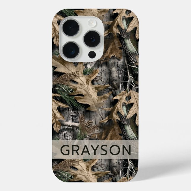 Oak Tree Camouflage Personalized Case-Mate iPhone Case (Back)