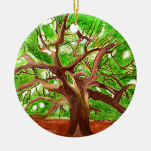 Oak Tree Ceramic Tree Decoration