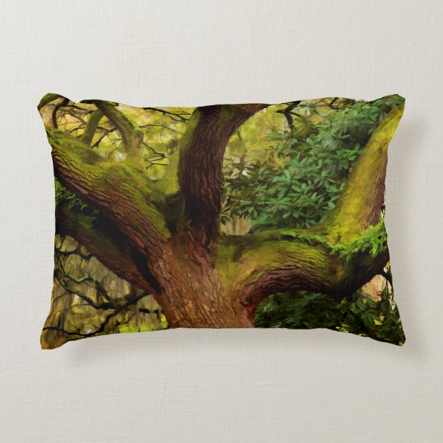 Oak tree decorative cushion (Front)