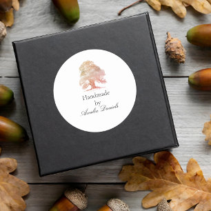  Oak Tree Handmade by Rectangular Sticker