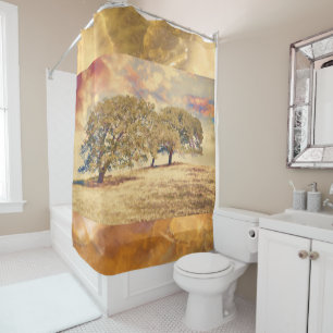 OAK TREE HILL Race to the Top Shower Curtain