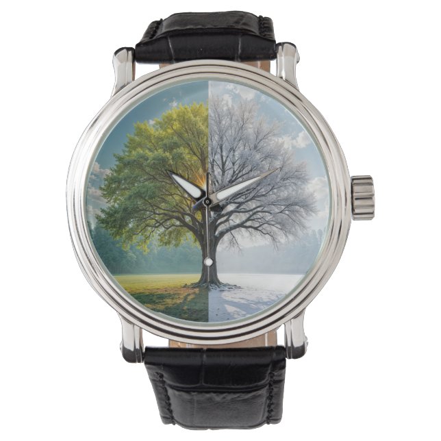 Oak Tree In Dual Seasons Watch (Front)