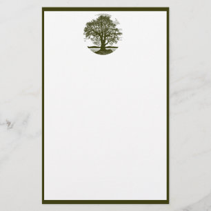 Oak Tree Stationary Stationery