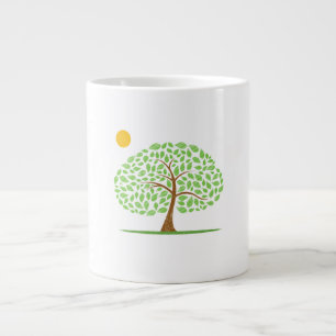 oak tree sun scribbled ecology design.png large coffee mug