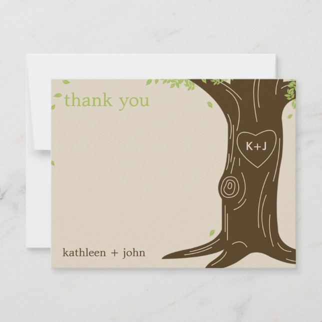 Oak Tree Thank You Card (Front)