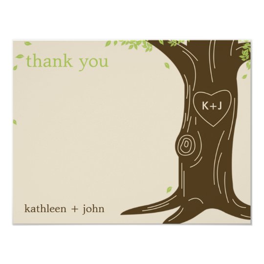 Oak Tree Thank You Card
