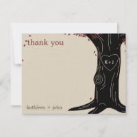 Oak Tree Thank You Card