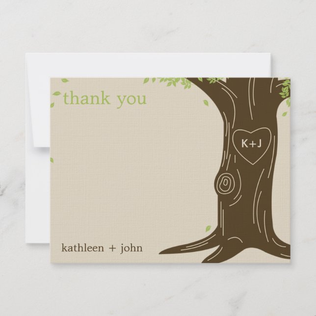 Oak Tree Thank You Card (Front)