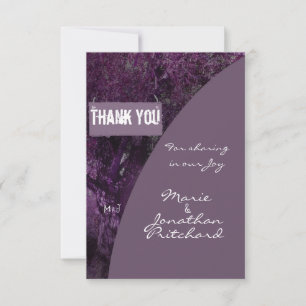 Oak Tree Thank You wedding Card