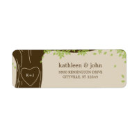 Oak Tree Wedding Address Labels