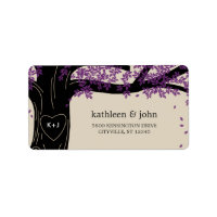 Oak Tree Wedding Address Labels