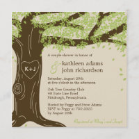 Oak Tree Wedding Shower Invitation