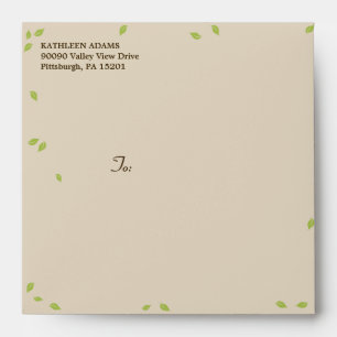 Oak Tree Wedding - Square Envelope
