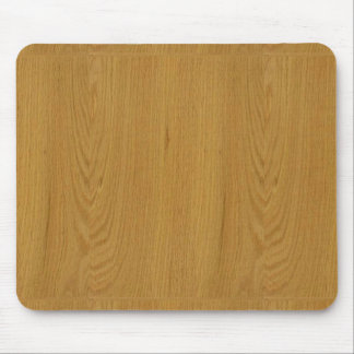 OAK WOOD finish buy BLANK blanc blanche + add TEXT Mouse Pad