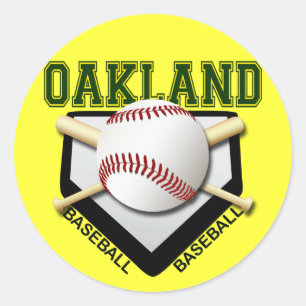 OAKLAND BASEBALL CLASSIC ROUND STICKER