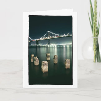 Oakland Bay Bridge @ Night Card