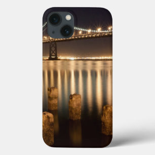 Oakland Bay Bridge night reflections. iPhone 13 Case