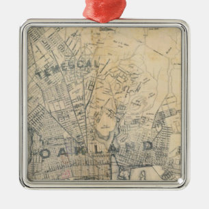 Oakland, Berkeley, Alameda Metal Ornament