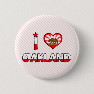 Oakland, CA 6 Cm Round Badge