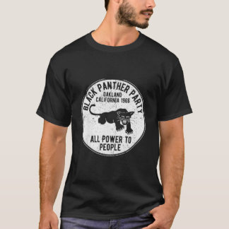 Oakland California 1966 Black Panther Py Distresse T-Shirt