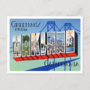 Oakland, California Big Letters Postcard
