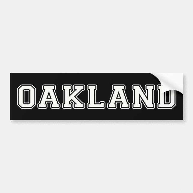 Oakland California Bumper Sticker (Front)