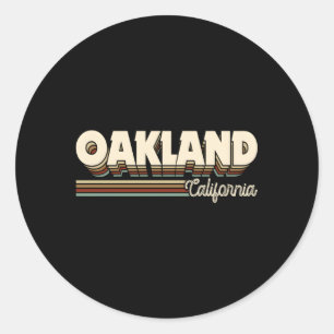 Oakland California Ca Classic Round Sticker