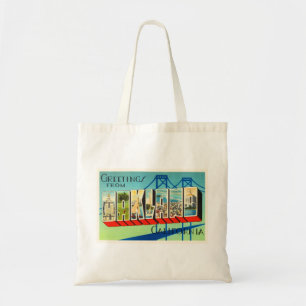 Oakland California CA Old Vintage Travel Souvenir Tote Bag