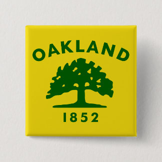 Oakland, California Flag 15 Cm Square Badge