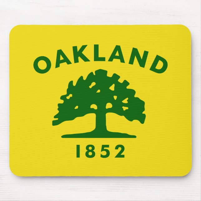 Oakland, California Flag Mouse Pad (Front)