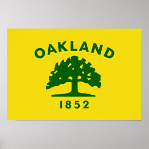 Oakland, California Flag Poster